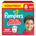 Produktbild: Pampers Baby Dry Pants Gr.8 Extra Large 17+kg Windeln, 117 Stück, Monatsbox