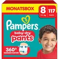 Produktbild: Pampers Windeln Baby-Dry Pants, Größe 8, 19+ kg, mit Stop und Schutz Täschchen, 117 Stück