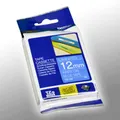 Produktbild: Brother P-Touch Band TZe-535 weiß auf blau 12mm / 8m laminiert