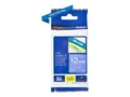 Produktbild: Brother TZe-535 - Weiß auf blau - Rolle (1,2 cm x 8 m)