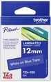 Produktbild: Schriftband Brother TZe TZe-535 Bandfarbe: Blau Schriftfarbe:Weiß 12 mm 8 m