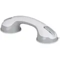 Produktbild: Relaxdays Sauggriff 2er Set, Haltegriff für Dusche & Badewanne, 70 kg, für Senioren, Wand, Vakuum Saugheber, weiß/grau