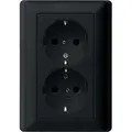 Produktbild: Gira Schuko-Steckdose 2f. sw 0783005