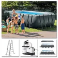 Produktbild: INTEX Komplettset Ultra XTR Frame Pool 549x274x132cm + Sandfilter Swimmingpool