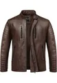 Produktbild: Amaci&Sons Lederjacke EUCLID Lederjacke Echtleder Herren Biker Zipper Jacke