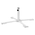 Produktbild: Sonnenschirmständer Sonnenschirm Ständer Halter weiß für max. 50mm Ø Mast