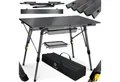 Produktbild: KESSER Campingtisch Klapptisch faltbar mit aufrollbarer Tischplatte (145x70cm klappbarer Tisch inkl. Tragetasche mit Trageband & Netztasche), Falttisch mit Aluminium-Rahmen - max. 100kg & rost- & kratzfest