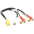 Produktbild: MINI ISO Adapter 5 Cinch LINE OUT Sub Audi VW Blaupunkt Becker Grundig