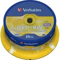 Produktbild: Verbatim DVD+RW Rohlinge 25er Spindel 4,7GB 4-fach, 25 Stück