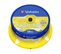 Produktbild: Verbatim DVD+RW 4x Matt Silver 4.7GB, 25er Pack Spindel, DVD Rohlinge beschreibbar, 4-fache Brenngeschwindigkeit & Hardcoat Scratch Guard, DVD leer, Rohlinge DVD wiederbeschreibbar