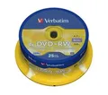 Produktbild: 43489 Verbatim DVD+RW Matt Silver 120 mm Spindel 25 Stück(e) 4 7GB ~D~