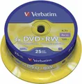 Produktbild: Wiederbeschreibbare DVD+RW Rohlinge 4.7GB, 25er Spindel, Staub- & Kratzschutz