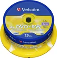Produktbild: Verbatim DVD+RW 4.7GB/120Min/4x 43489 (VE25) Blu-ray-Rohlinge DVD+RW