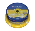 Produktbild: 25 Verbatim Rohlinge DVD+RW 4,7GB 4x Spindel