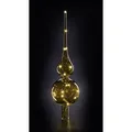 Produktbild: Krinner 76031 Weihnachtsbaumspitze Warmweiß LED Bernstein Mundgeblasenes Glas, mit Schalter