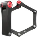 Produktbild: FoldyLock 95 Fahrradschloss mit Schlüssel – Patentiertes Faltschloss mit Halterung - Testsieger High Security Fahrrad Zubehör - Hohe Sicherheit für City Bikes und eBike – 95 cm