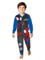 Produktbild: Marvel Spidey und Seine Super-Freunde Jumpsuit für Jungen - Spiderman Overall Kinder Pyjama Schlafanzug Langarm Grau/Blau (DE/NL/SE/PL, Numerisch, 110, 116, Regular, Grau/Blau)