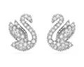 Produktbild: Swarovski Paar Ohrstecker Swarovski Iconic Schwan Ohrstecker 5647873 Schwan, weiß, rhodiniert (kein Set, 2-tlg., inkl. edelm Schmucketui)