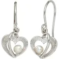 Produktbild: Perlenohrringe JOBO, silber (silber 925), Ohrringe, Damen, Perlen Silber 925 (Sterlingsilber), Perlen, Silber 925 (Sterlingsilber), Herz 925 Silber mit Süßwasser-Zuchtperlen