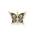 Produktbild: Thomas Sabo Sabo Anhänger Schmetterling Stern und Mond aus 925 Sterlingsilber 750er Gelbgold-Vergoldung, Maße: 2,4cm x 3cm, PE929-945-7