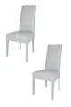 Produktbild: t m c s Tommychairs - 2er Set Moderne Stühle Luisa für Küche und Esszimmer, robuste Struktur aus lackiertem Buchenholz Farbe Hellgrau, Gepolstert und mit hellgrauem Kunstleder bezogen