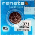 Produktbild: Renata 371 Knopfzelle Silber 1,55 V 40 Mah