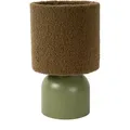 Produktbild: Lucide Tischlampe Woolly, grün mit E14-Fassung, mit Netzstrom, für innen