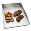 Produktbild: LANDMANN Plancha Grillplatte Edelstahl 30x20x3,5 cm | BBQ Grill Platte 2 mm Stärke | Gleichmäßige Hitzeverteilung | Rostfrei & Spülmaschinengeeignet | Universal für Gasgrill Kohlegrill Elektrogrill