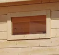 Produktbild: Karibu Fenster für Holz-Gartenhäuser naturbelassen 44 x 85 cm 38 mm Wandstärke