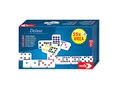 Produktbild: noris Deluxe Doppel 9 Domino – Hochwertiges Urea‑Dominospiel mit 55 Steinen im Magnet‑Aufbewahrungskasten, Familienspiel ab 6 Jahren