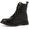 Produktbild: Tamaris Schnürstiefelette Schnürstiefelette, Chunky Boots mit logobedruckter Anziehlasche schwarz 38 EU