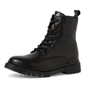 Produktbild: Tamaris Damen Schnürstiefeletten, Frauen Stiefeletten,Wechselfußbett,Comfort Lining,uebergangsschuhe,uebergangsstiefel,Boots,Black,38 EU