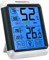 Produktbild: ThermoPro TP55 digitales Thermo-Hygrometer Raumklima-Indikator LCD-Display weiß
