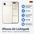 Produktbild: APPLE iPhone Air 512 GB Speicher Lichtgold (Ohne Simlock)-Wie NEU-GARANTIE-OVP ✅