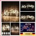 Produktbild: Wanxing Lets Party Leuchtreklame LED-Schild Dimmbare Neonlichter für Party