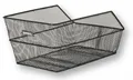 Produktbild: Basil Hinterradkorb Cento für Schultasche 39x24x21cm schwarz engmaschig