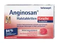 Produktbild: tetesept Anginosan Halstabletten Kirsche zuckerfrei Halsweh Linderung 20 Stück