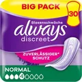 Produktbild: always Inkontinenzeinlagen discreet Normal, für Damen, 4 Tropfen, 30 Stück