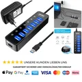 Produktbild: USB 3.0 Hub 7 Ports mit Netzteil 20W 5V4A