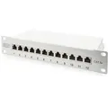 Produktbild: ASSMANN DIGITUS CAT 6A Patch Panel, geschirmt, 12-Port, 1HE, 10-, grau