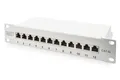 Produktbild: Digitus CAT 6A Patch Panel, geschirmt, 12-Port, 1HE, 10