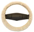 Produktbild: Reissner Lammfelle | LERA-15 -PER| Lenkradbezug Lenkradschoner Lenkradhülle für Auto und Wohnmobil | Echtes Merino Lammfell | Florhöhe 15mm | passend für ⌀40cm | Anti Rutsch | Farbe perl