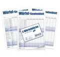 Produktbild: RNK Verlag Notizbuch Würfelspiel-Gewinnblatt DIN A6 für 1530 Spiele 3x85 Blatt, Würfelblock