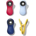 Produktbild: Verschlussklammer OXO GOOD GRIPS, bunt, B:3cm H:8cm T:4cm, Kunststoff, Verschlussklammern, magnetisch, 4-teilig