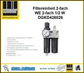 Produktbild: Schneider Druckluft Wartungseinheit WE 2-fach 0-12 bar R 1/2 W D426026 montiert