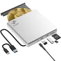 Produktbild: Lightscribe CD/DVD Laufwerk USB 3.0 Type C Externer DVD Brenner DVD-Laufwerk
