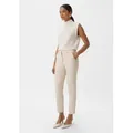 Produktbild: comma 7/8-Hose Hose Regular: Hose mit Bügelfalten beige 40