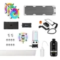 Produktbild: Corsair Hydro X Series iCUE XH305i RGB PRO Individuelles Kühlungs-Kit (Hardline-CPU-Kühlkreislauf, CPU-Wasserkühler, D5 Pumpen-Ausgleichsbehälter-Kombination, Radiator, 3 RGB-Lüfter, für Desktop) Weiß