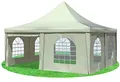 Produktbild: Stabilezelte Gartenpavillon 5x5m mit Seitenteilen Arabica Pagodenzelt PVC BEIGE