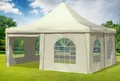 Produktbild: Gartenpavillon 5x5m PVC Beige Pagode Partyzelt Wasserdicht Fenster Eventzelt